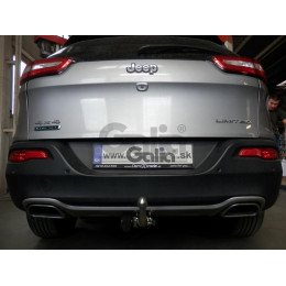J013C GALIA Полностью оцинкованный фаркоп на Jeep Cherokee KL 2014-2018. Тип шара: C (горизонтальный съемный). Невидимый вырез бампера. Нагрузки: 2500/150 кг, масс