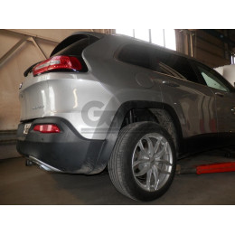 J013C GALIA Полностью оцинкованный фаркоп на Jeep Cherokee KL 2014-2018. Тип шара: C (горизонтальный съемный). Невидимый вырез бампера. Нагрузки: 2500/150 кг, масс