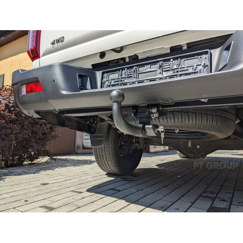JCN-24-991422.00 PT GROUP Фаркоп на JAC T9 2024- без снятия и подрезки бампера. Тип шара: AV (вертикально съемный с ключом). Нагрузки: 3500/140 кг, масса фаркопа 30 кг (без электрики в комплекте)