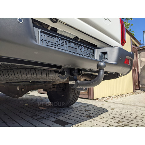 JCN-24-991422.00 PT GROUP Фаркоп на JAC T9 2024- без снятия и подрезки бампера. Тип шара: AV (вертикально съемный с ключом). Нагрузки: 3500/140 кг, масса фаркопа 30 кг (без электрики в комплекте)