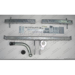 K017A GALIA Полностью оцинкованный фаркоп на Kia Carens 2001-2006. Тип шара: A. Невидимый вырез бампера. Нагрузки: 1250/75 кг, масса фаркопа 18,01 кг