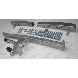 K017A GALIA Полностью оцинкованный фаркоп на Kia Carens 2001-2006. Тип шара: A. Невидимый вырез бампера. Нагрузки: 1250/75 кг, масса фаркопа 18,01 кг