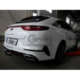 K047A GALIA Полностью оцинкованный фаркоп на Kia ProCeed 2018-. Тип шара: A. Установка без снятия и выреза бампера. Нагрузки: 1600/85 кг, масса фаркопа 14,82 кг