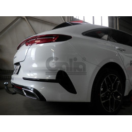 K047A GALIA Полностью оцинкованный фаркоп на Kia ProCeed 2018-. Тип шара: A. Установка без снятия и выреза бампера. Нагрузки: 1600/85 кг, масса фаркопа 14,82 кг