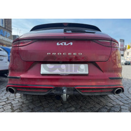 K047A GALIA Полностью оцинкованный фаркоп на Kia ProCeed 2018-. Тип шара: A. Установка без снятия и выреза бампера. Нагрузки: 1600/85 кг, масса фаркопа 14,82 кг