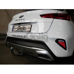K049A GALIA Полностью оцинкованный фаркоп на Kia XCeed 2020-. Тип шара: A. Установка без выреза бампера. Нагрузки: 1600/85 кг, масса фаркопа 13,32 кг