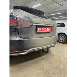 L-172 STEINHOF Фаркоп на Lexus RX 450h 2019-2022. Требуется подрезка бампера. Тип шара: AV (вертикальное быстросъемное крепление шара на ключе). Нагрузки: 2100/120