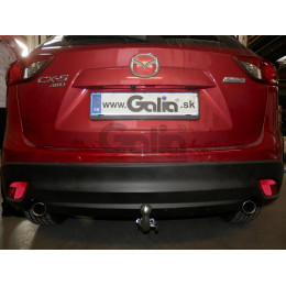 M129A GALIA Полностью оцинкованный фаркоп на Mazda CX-5 2012-2017, 2017-2025. Подрозетник убирается за бампер. Тип шара: A. Невидимый вырез бампера. Нагрузки: 210