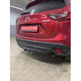 M129A GALIA Полностью оцинкованный фаркоп на Mazda CX-5 2012-2017, 2017-2025. Подрозетник убирается за бампер. Тип шара: A. Невидимый вырез бампера. Нагрузки: 210