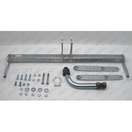 M142A GALIA Полностью оцинкованный фаркоп на Mazda 3 хетчбек 2019-. Тип шара: A. Невидимый вырез бампера. Нагрузки: 1600/80 кг, масса фаркопа 15 кг