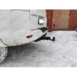 H.M18.E HALTY Фаркоп на Mitsubishi Delica 4 поколение 1994-2007 (кроме PF8W super exceed crystal lite roof long) без подрезки бампера. Тип шара: E. Нагрузки: 750/75 кг, масса фаркопа 24,