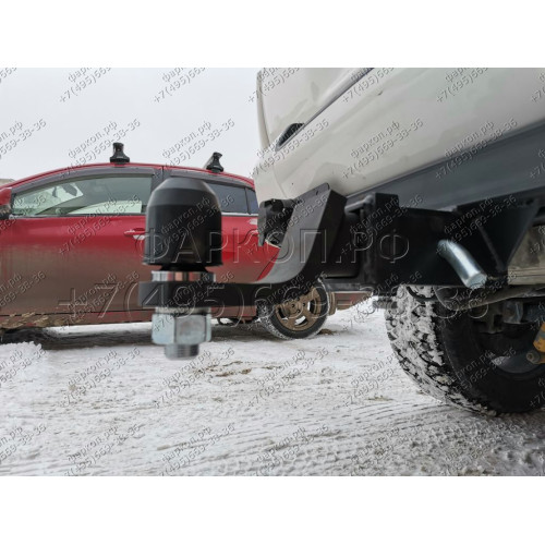 H.M18.E HALTY Фаркоп на Mitsubishi Delica 4 поколение 1994-2007 (кроме PF8W super exceed crystal lite roof long) без подрезки бампера. Тип шара: E. Нагрузки: 750/75 кг, масса фаркопа 24,8 кг