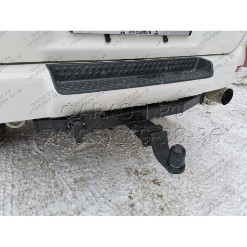 H.M18.E HALTY Фаркоп на Mitsubishi Delica 4 поколение 1994-2007 (кроме PF8W super exceed crystal lite roof long) без подрезки бампера. Тип шара: E. Нагрузки: 750/75 кг, масса фаркопа 24,8 кг