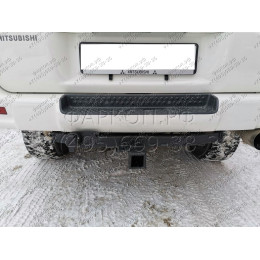 H.M18.E HALTY Фаркоп на Mitsubishi Delica 4 поколение 1994-2007 (кроме PF8W super exceed crystal lite roof long) без подрезки бампера. Тип шара: E. Нагрузки: 750/75 кг, масса фаркопа 24,