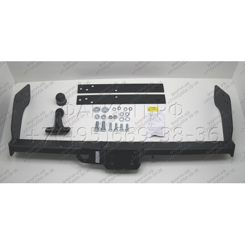 N-085 STEINHOF Фаркоп на Nissan NP300 2WD/4WD (трубчатый бампер) 2008-2013, Nissan Pickup 2WD/4WD (трубчатый бампер) 2000-2005 без снятия и подрезки бампера. Тип шара: F. Нагрузки: 3000/120 кг, масса фаркопа 15,7 кг (без электрики в комплекте)