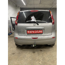 N101-A Лидер-плюс ТСУ для Nissan Note 2005-2014 без снятия и выреза бампера. Нагрузки: 1100/75 кг, масса фаркопа 17,68 кг, требуется 6 сверлений (без электрики в 