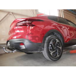 O074A GALIA Полностью оцинкованный фаркоп на Citroen C4 X 2023-, Opel Mokka 2020-, Jeep Avenger 2023-. Тип шара: A. Невидимый вырез бампера. Нагрузки: 1400/85 кг, масса фаркопа