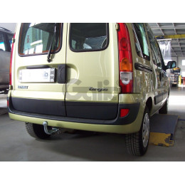 R081A GALIA Полностью оцинкованный фаркоп на Renault Kangoo 1998-2010, кроме 4x4, кроме Long. Тип шара: A. Установка без снятия и выреза бампера. Нагрузки: 1350/75 кг,