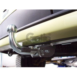 R081A GALIA Полностью оцинкованный фаркоп на Renault Kangoo 1998-2010, кроме 4x4, кроме Long. Тип шара: A. Установка без снятия и выреза бампера. Нагрузки: 1350/75 кг,