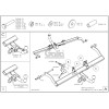 R081A GALIA Полностью оцинкованный фаркоп на Renault Kangoo 1998-2010, кроме 4x4, кроме Long. Тип шара: A. Установка без снятия и выреза бампера. Нагрузки: 1350/75 кг, масса фаркопа 12,42 кг