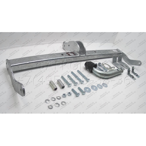 R081A GALIA Полностью оцинкованный фаркоп на Renault Kangoo 1998-2010, кроме 4x4, кроме Long. Тип шара: A. Установка без снятия и выреза бампера. Нагрузки: 1350/75 кг, масса фаркопа 12,42 кг