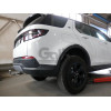 R107A GALIA Полностью оцинкованный фаркоп на Land Rover Discovery Sport 5-местная версия (с запасным колесом в багажнике) 2019-. Тип шара: A. Установка без выреза бампера, но с подрезкой держателя выхлопа. Нагрузки: 2200/145 кг, масса фаркопа 24,72 кг