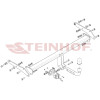 S-119 STEINHOF Фаркоп на Seat Arona KJ7, KJP, кроме CNG/TGI 07/2017- без подрезки бампера. Тип шара: A. Нагрузки: 1300/80 кг, масса фаркопа 15,82 кг (без электрики в комплекте)