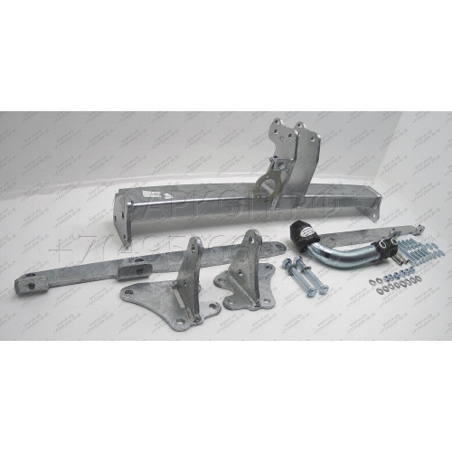 S076A GALIA Полностью оцинкованный фаркоп на Subaru Legacy универсал (BP), Subaru Outback 4WD 2004-2009. Тип шара: A. Невидимый вырез бампера. Нагрузки: 2000/85 кг, масса фаркопа 16,42 кг