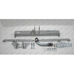 S076A GALIA Полностью оцинкованный фаркоп на Subaru Legacy универсал (BP), Subaru Outback 4WD 2004-2009. Тип шара: A. Невидимый вырез бампера. Нагрузки: 2000/85 кг, масса ф