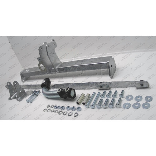 S076A GALIA Полностью оцинкованный фаркоп на Subaru Legacy универсал (BP), Subaru Outback 4WD 2004-2009. Тип шара: A. Невидимый вырез бампера. Нагрузки: 2000/85 кг, масса фаркопа 16,42 кг