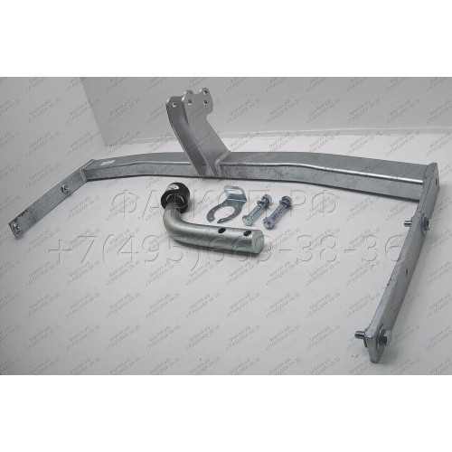S090A GALIA Полностью оцинкованный фаркоп на Skoda Praktik 2006-2015, Roomster 2006-2015, включая Scout, с 06/2010-2015 требуется электрика с блоком согласования. Тип шара: A. Требуется вырез в бампере. Нагрузки: 1200/50 кг, масса фаркопа 13,62 кг