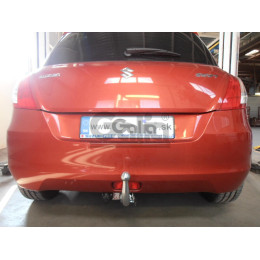 S101C GALIA Полностью оцинкованный фаркоп на Suzuki Swift хетчбек 3/5 дверей 2010-2017, 2WD/4WD. Шар перекрывает противотуманную фару. Тип шара: C (горизонтальн