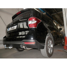 S106C GALIA Полностью оцинкованный фаркоп на Subaru Forester 2013-2018. Тип шара: C (горизонтальный съемный). Невидимый вырез бампера. Нагрузки: 2200/90 кг, масса
