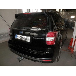 S106C GALIA Полностью оцинкованный фаркоп на Subaru Forester 2013-2018. Тип шара: C (горизонтальный съемный). Невидимый вырез бампера. Нагрузки: 2200/90 кг, масса