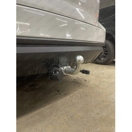 S106C GALIA Полностью оцинкованный фаркоп на Subaru Forester 2013-2018. Тип шара: C (горизонтальный съемный). Невидимый вырез бампера. Нагрузки: 2200/90 кг, масса