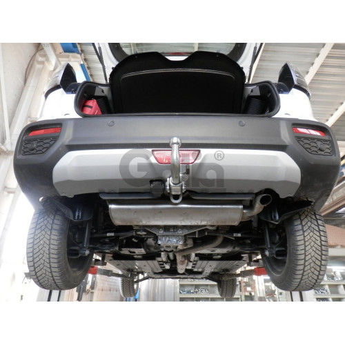 S112A GALIA Полностью оцинкованный фаркоп на Suzuki Vitara 2015-2018, 2018-, Suzuki SX4 S-Cross 2013-2021, 2021- 2WD/4WD. Тип шара: A, установленный крюк закрывает противотуманный фонарь. Невидимый вырез бампера. Нагрузки: 1600/75 кг, масса фаркопа 14,82 