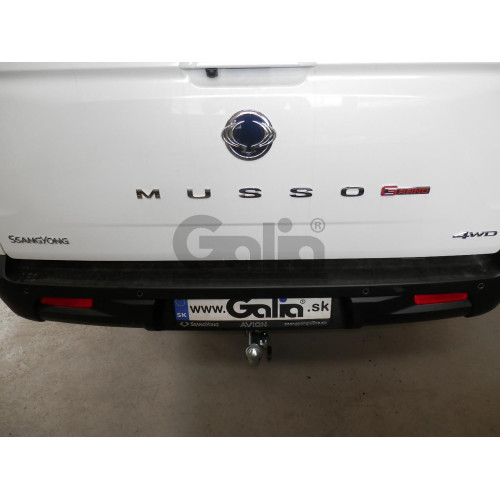 S134C GALIA Полностью оцинкованный фаркоп на KGM Musso Grand 2023-, KGM Rexton Sports Khan 2023-, SsangYong Musso Grand 2019-2023, SsangYong Rexton Sports Khan 2019-2023. Тип шара: C (горизонтальный съемный). Установка без снятия и выреза бампера. Нагрузк