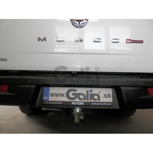 S134C GALIA Полностью оцинкованный фаркоп на KGM Musso Grand 2023-, KGM Rexton Sports Khan 2023-, SsangYong Musso Grand 2019-2023, SsangYong Rexton Sports Khan 2019-2023. Тип шара: C (горизонтальный съемный). Установка без снятия и выреза бампера. Нагрузк