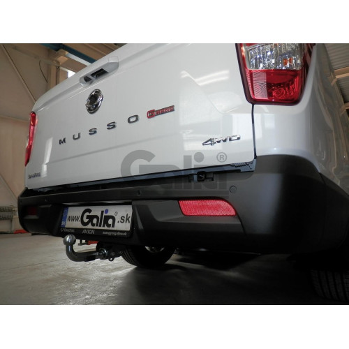 S134C GALIA Полностью оцинкованный фаркоп на KGM Musso Grand 2023-, KGM Rexton Sports Khan 2023-, SsangYong Musso Grand 2019-2023, SsangYong Rexton Sports Khan 2019-2023. Тип шара: C (горизонтальный съемный). Установка без снятия и выреза бампера. Нагрузк