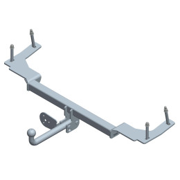 SY 010 AVTOS Фаркоп на SsangYong Actyon 2006-2011 без подрезки бампера. Тип шара: A. Нагрузки: 1200/75 кг, масса фаркопа 14,5 кг (без электрики в комплекте)