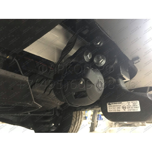 T-184 STEINHOF Фаркоп на Citroen Spacetourer 2016-, Peugeot Traveller 2016-, Citroen Jumpy 2016-, Peugeot Expert 2016-, Toyota Proace 2016-, Toyota Proace Verso 2016-, Opel Zafira LIfe 2019-, Opel Vivaro 2019- без подрезки бампера. Тип шара: AV (вертикаль