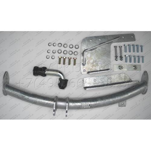 T050A GALIA Полностью оцинкованный фаркоп на Toyota Land Cruiser 100 1998-2008, Lexus LX470 1998-2008. Тип шара: A. Установка без снятия и выреза бампера. Нагрузки: 3500/140 кг, масса фаркопа 24,52 кг