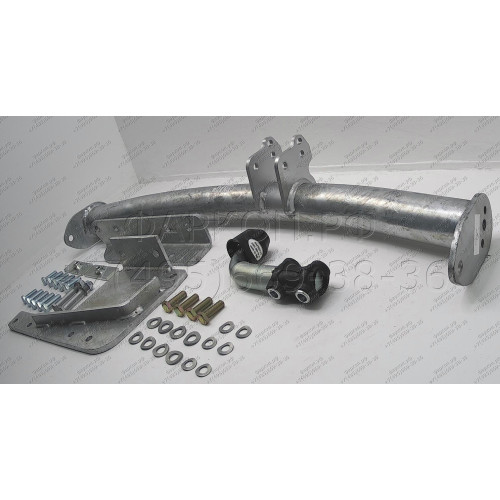 T050A GALIA Полностью оцинкованный фаркоп на Toyota Land Cruiser 100 1998-2008, Lexus LX470 1998-2008. Тип шара: A. Установка без снятия и выреза бампера. Нагрузки: 3500/140 кг, масса фаркопа 24,52 кг