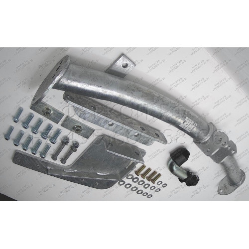 T050A GALIA Полностью оцинкованный фаркоп на Toyota Land Cruiser 100 1998-2008, Lexus LX470 1998-2008. Тип шара: A. Установка без снятия и выреза бампера. Нагрузки: 3500/140 кг, масса фаркопа 24,52 кг