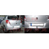 T057C GALIA Полностью оцинкованный фаркоп на Toyota Yaris 2005-2014. Особенности: с 2012 по 2014 необходимо отрегулировать положение глушителя. Тип шара: C (горизонтальный съемный). Без выреза бампера. Нагрузки: 1050/50 кг, масса фаркопа 14,6 кг