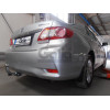 T060A GALIA Полностью оцинкованный фаркоп на Toyota Corolla E15 седан 2007-2013. Подрозетник убирается за бампер. Тип шара: A. Невидимый вырез бампера. Нагрузки: 1500/60 кг, масса фаркопа 16,82 кг