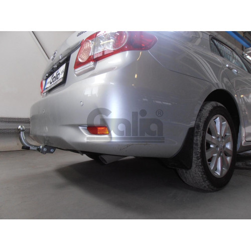 T060A GALIA Полностью оцинкованный фаркоп на Toyota Corolla E15 седан 2007-2013. Подрозетник убирается за бампер. Тип шара: A. Невидимый вырез бампера. Нагрузки: 1500/60 кг, масса фаркопа 16,82 кг