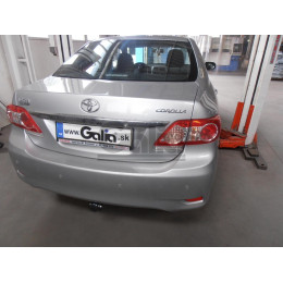 T060A GALIA Полностью оцинкованный фаркоп на Toyota Corolla E15 седан 2007-2013. Подрозетник убирается за бампер. Тип шара: A. Невидимый вырез бампера. Нагруз