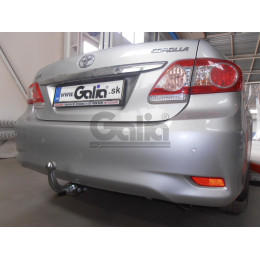 T060A GALIA Полностью оцинкованный фаркоп на Toyota Corolla E15 седан 2007-2013. Подрозетник убирается за бампер. Тип шара: A. Невидимый вырез бампера. Нагруз