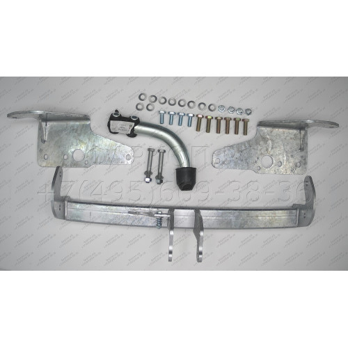 T060A GALIA Полностью оцинкованный фаркоп на Toyota Corolla E15 седан 2007-2013. Подрозетник убирается за бампер. Тип шара: A. Невидимый вырез бампера. Нагрузки: 1500/60 кг, масса фаркопа 16,82 кг